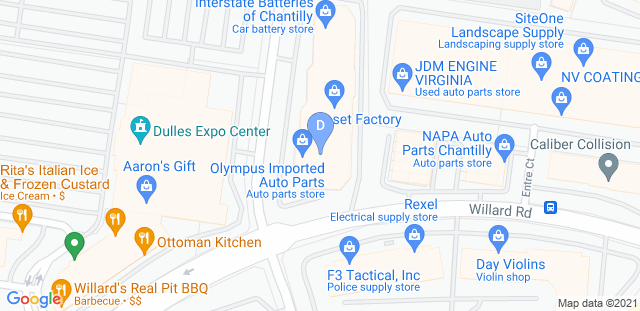 Map to Dimitri Chrisos Jiu Jitsu Academy